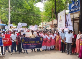 நகராட்சி சார்பில் பிளாஸ்டிக் ஒழிப்பு குறித்து விழிப்புணர்வு