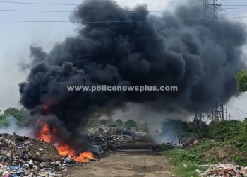 குப்பை கழிவுகள் தீப்பற்றி எரிவதால் பரபரப்பு