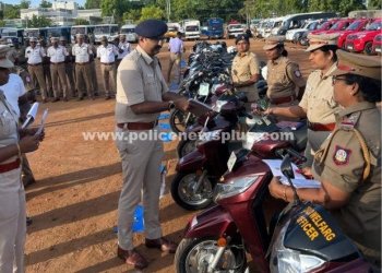 மாநகர காவல்துறை வாகனங்கள் ஆய்வு