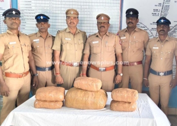 இரயில் நிலையத்தில் 11 கிலோ கஞ்சா பறிமுதல்