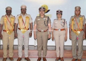 பணி ஓய்வு பெற்ற காவலர்களுக்கு பணி நிறைவு விழா