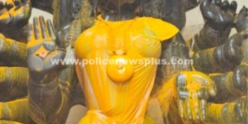 மாரியம்மனுக்கு நடைபெற்ற மஞ்சள் அபிஷேகம்