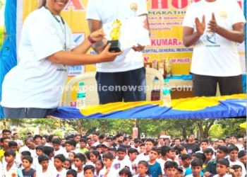 போதைப்பொருள் விழிப்புணர்வு மினி மாரத்தான் போட்டி 