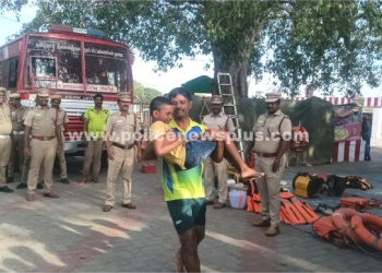 பேரிடர் மீட்பு பணிக்கான ஒத்திகை பயிற்சி