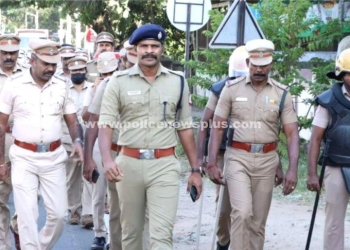 விநாயகர் சதுர்த்தி பாதுகாப்பு பணியில் சிறப்பாக பணியாற்றிய போலீசார்