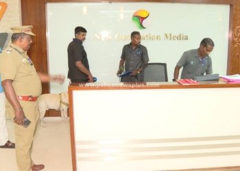 புதிய தலைமுறை அலுவலகத்தில் போலீசார் சோதனை