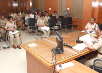 எஸ்.பி தலைமையில் மாதந்திர குற்ற கலந்தாய்வு கூட்டம்