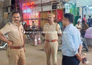 காவல் அதிகாரிகளுக்கு அறிவுரை வழங்கிய எஸ்.பி