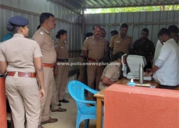 காவல்துறை சார்பில் இலவச கண் பரிசோதனை முகாம்