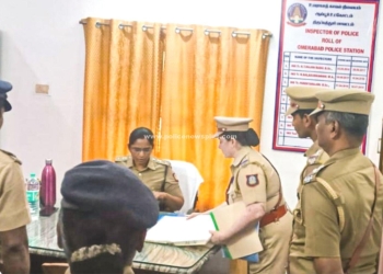 உமராபாத் காவல் நிலையத்தில் எஸ்.பி ஆய்வு