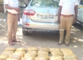 காரில் கடத்தி வரப்பட்ட 851/2 கிலோ கஞ்சா பறிமுதல்