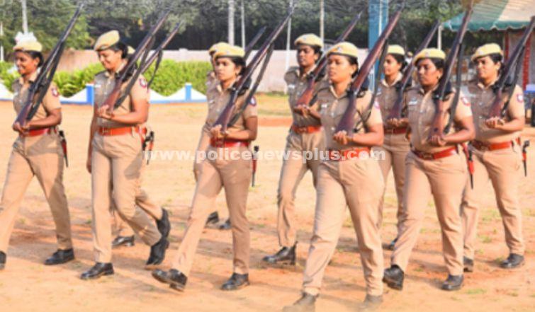 கவாத்து பயிற்சியை பார்வையிட்ட எஸ்.பி