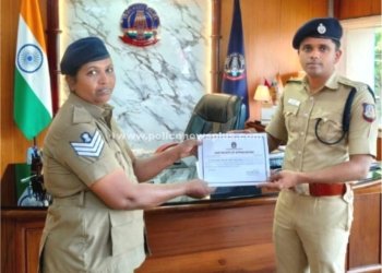 காவல்துறையினரை பாராட்டிய எஸ்.பி