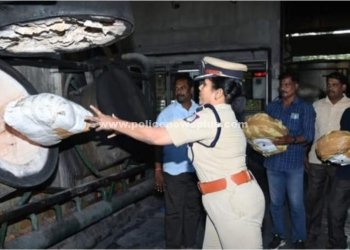 ஆவடி காவல் ஆணையரகத்தில் கஞ்சா அழிப்பு