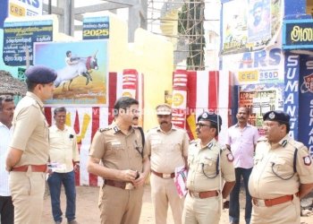 தைப்பொங்கல் ஜல்லிக்கட்டு முன்னிட்டு ஏடிஜிபி ஆய்வு