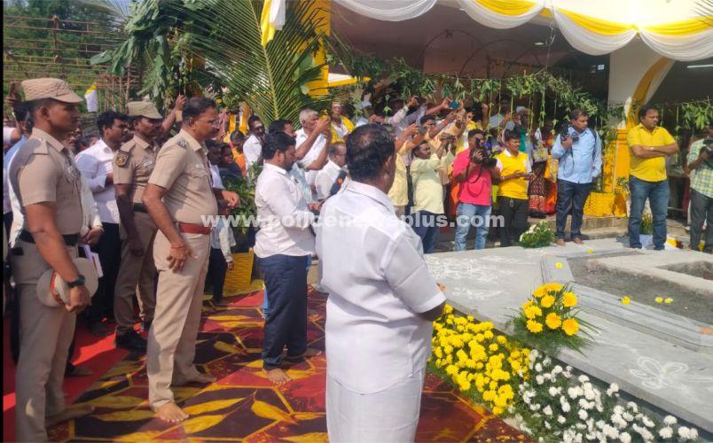 கொடிமரம் நிறுவல் நிகழ்ச்சியில் எஸ்.பி. பங்கேற்பு