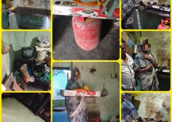 வயது முதிர்ந்த தம்பதியினருக்கு நியூஸ் மீடியா, போலீஸ் நியூஸ் பிளஸ் மற்றும் உதவும் உள்ளங்கள் சார்பாக கேஸ் அடுப்பு மற்றும் சிலிண்டர் வழங்கப்பட்டது