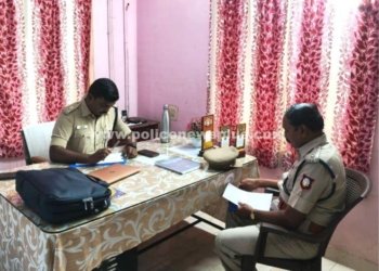 காவல் நிலையத்தில் திடீர் ஆய்வு செய்த எஸ்.பி