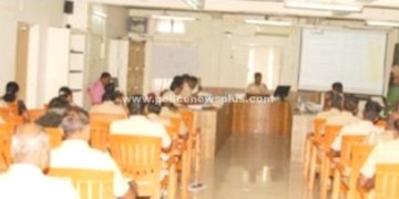 திருவாரூர் காவல் அலுவலகத்தில் மாதாந்திர குற்ற கலந்தாய்வு கூட்டம்