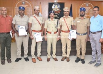 மதுரை மாநகர காவல்துறையினருக்கு ஆணையர் பாராட்டு
