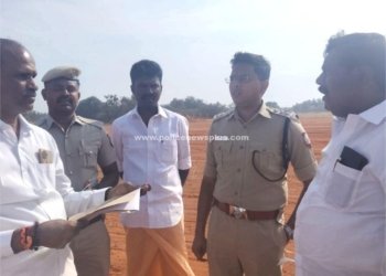 மதுரை மண்டேலா நகர் பகுதியில் பிரதமர் பொதுக்கூட்டத்துக்கு எஸ்.பி. ஆய்வு