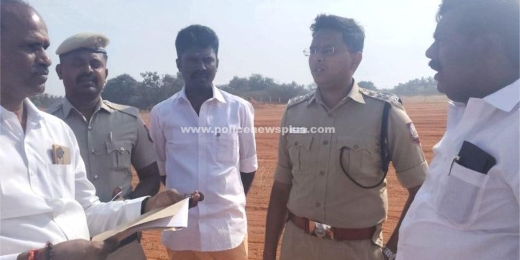 மதுரை மண்டேலா நகர் பகுதியில் பிரதமர் பொதுக்கூட்டத்துக்கு எஸ்.பி. ஆய்வு