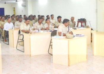 எஸ்.பி அலுவலகத்தில் மாதாந்திர குற்ற கலந்தாய்வு கூட்டம்