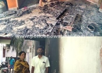 பழவேற்காடு அருகே அண்ணாமலைச்சேரியில் தீ விபத்து