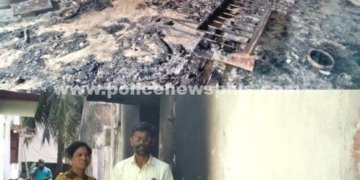 பழவேற்காடு அருகே அண்ணாமலைச்சேரியில் தீ விபத்து