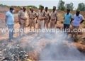 கடலூரில் கைப்பற்றப்பட்ட குட்கா பொருட்கள் தீ வைத்து அழிப்பு