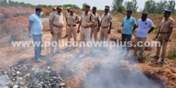 கடலூரில் கைப்பற்றப்பட்ட குட்கா பொருட்கள் தீ வைத்து அழிப்பு