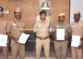மிகச்சிறந்த பணிக்காக போலீசாருக்கு எஸ்.பி பாராட்டு