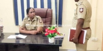 எல்லைச் சோதனைச் சாவடியில் எஸ்.பி ஆய்வு