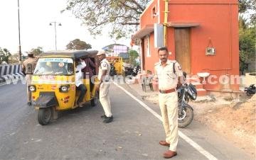 ஆல்பேட்டை சோதனைச் சாவடியில் எஸ்.பி. ஆய்வு