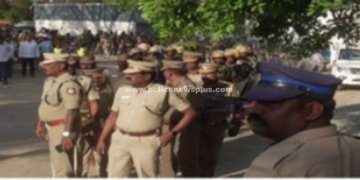 கிருஷ்ணகிரி மாவட்டத்தில் கொடி அணிவகுப்பு