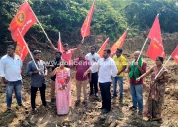 மேலூரில் மணல் திருட்டு. நாம் தமிழர் கட்சி போராட்டம்