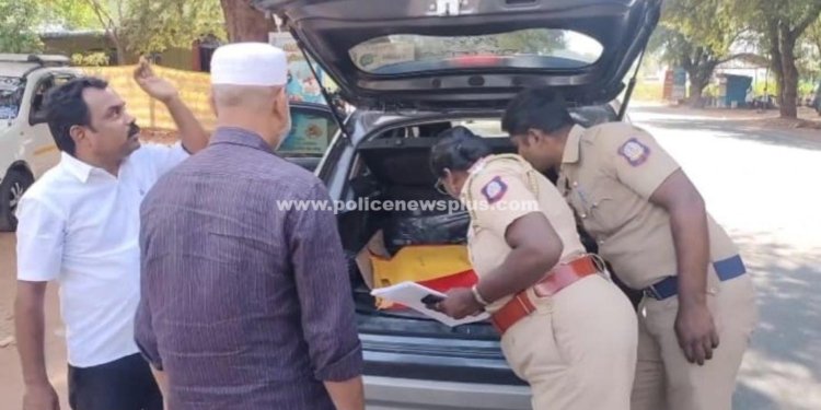 சட்டமன்றத் தேர்தல் முன்னிட்டு உசிலம்பட்டியில் தீவிர வாகன சோதனை