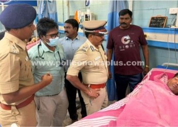 மதுரையில் நெஞ்சுவலி பாதித்த CRPF வீரரை சந்தித்த காவல் ஆணையர்