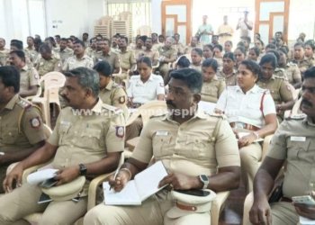உசிலம்பட்டியில் காவலர்களுக்கு தேர்தல் நடத்தை விதிகள் குறித்து பயிற்சி