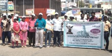 100% வாக்களிக்க வலியுறுத்தி விழிபுணர்வு