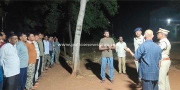 சிறப்பு காவல் படையினர் முகாமில் எஸ்.பி ஆய்வு