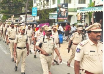 திருப்பத்தூர், ஆம்பூரில் தேர்தல் பாதுகாப்பு விழிப்புணர்வு