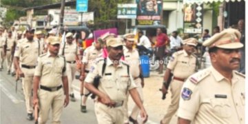 திருப்பத்தூர், ஆம்பூரில் தேர்தல் பாதுகாப்பு விழிப்புணர்வு