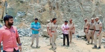 சட்டவிரோத கல்குவாரிகள் மீது எஸ்.பி அதிரடி சோதனை