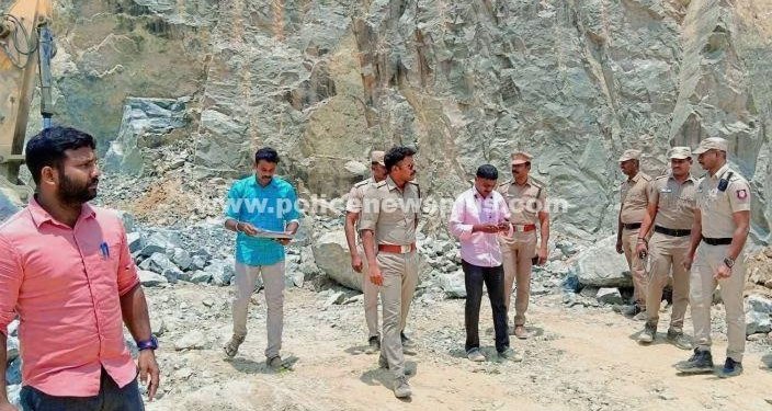 சட்டவிரோத கல்குவாரிகள் மீது எஸ்.பி அதிரடி சோதனை