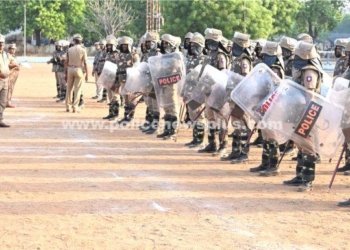 தேர்தல் பாதுகாப்புக்கு காவலர் பயிற்சி