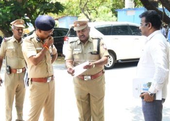 சென்னை காவல் ஆணையாளர் கல்லூரியில் ஆய்வு