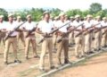திண்டுக்கல்லில் ஆயுதப்படை காவலர்களின் கவாத்து பயிற்சி