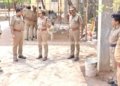 வாக்கு எண்ணும் மையங்களில் காவல் ஆணையர் ஆய்வு