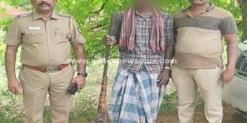 உரிமம் இல்லாத நாட்டு துப்பாக்கி வைத்திருந்த நபர் கைது